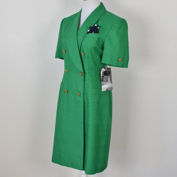 Vintage Kasper Wrap Suit Dress NEW - 10P - Picture 6 of 13